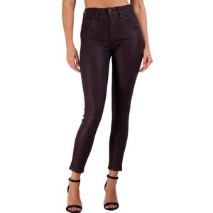 Joe's High-Rise Coated Skinny Ankle Jeans